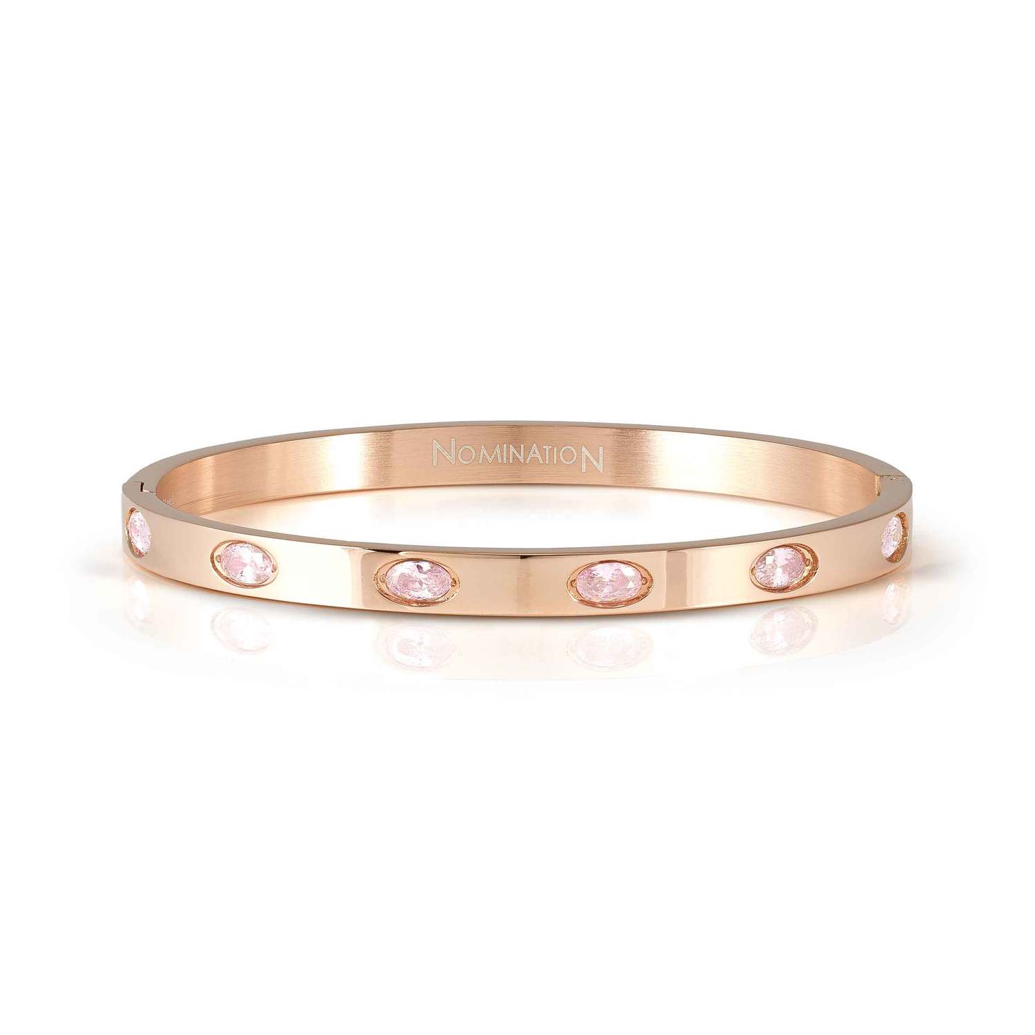 Nomination Pretty Bangles Rose Gold PVD with Coloured Stones