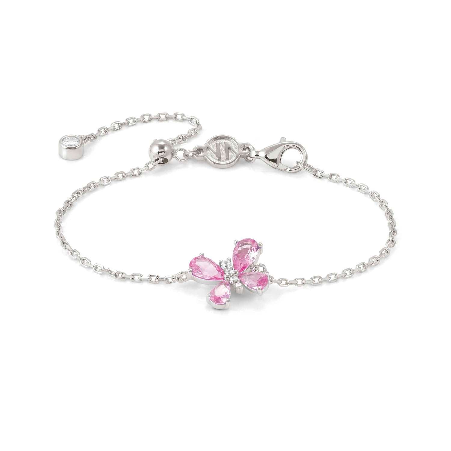 Nomination Shine Me Up Butterfly Bracelet with pink CZ