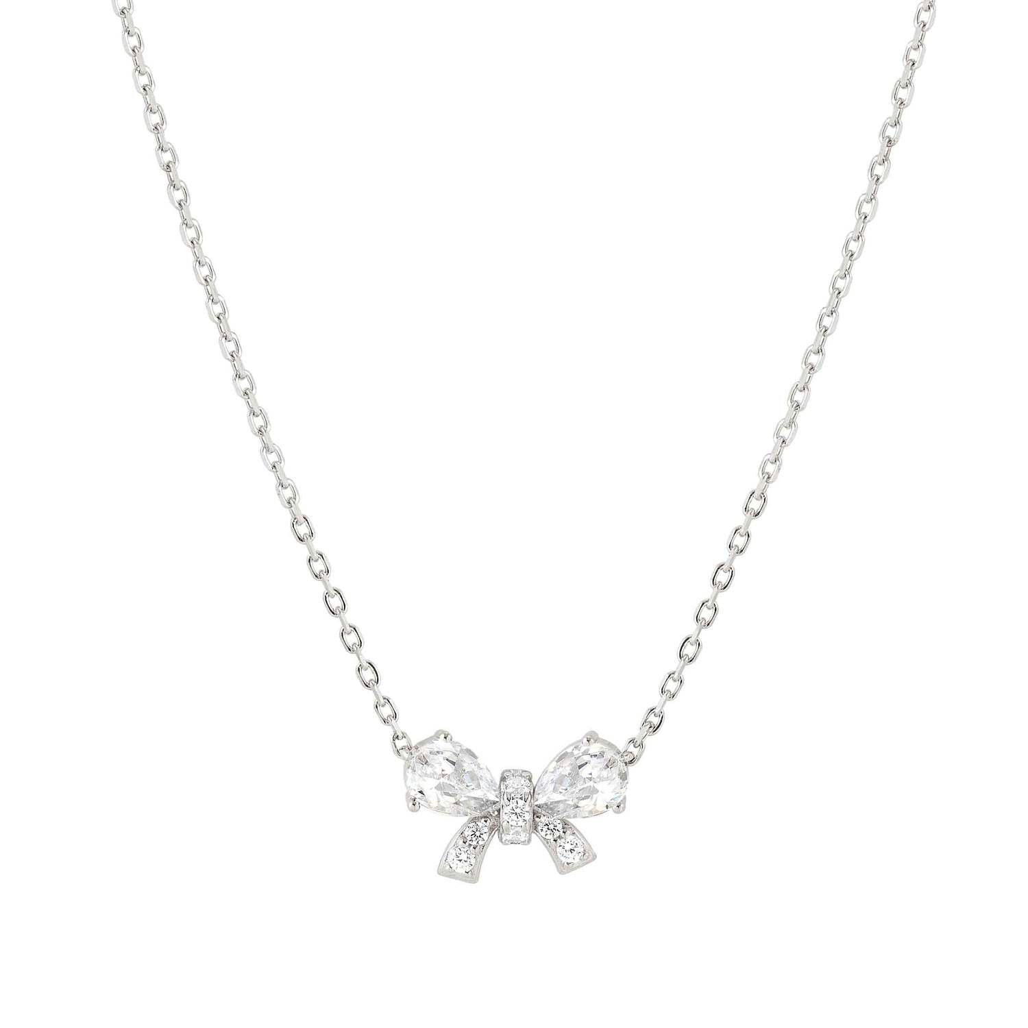 Nomination Shine Me Up Bow Necklace with CZ