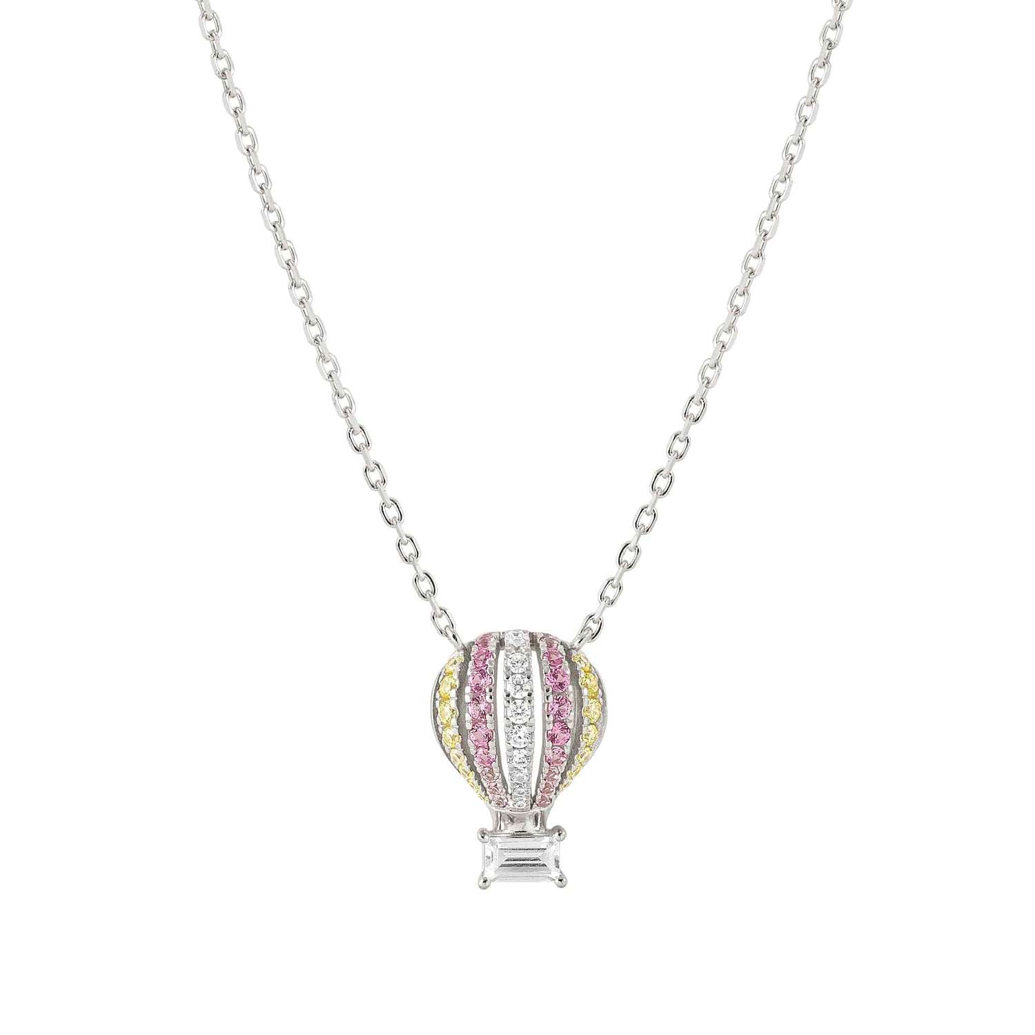 Nomination Shine Me Up Hot Air Balloon Necklace with CZ