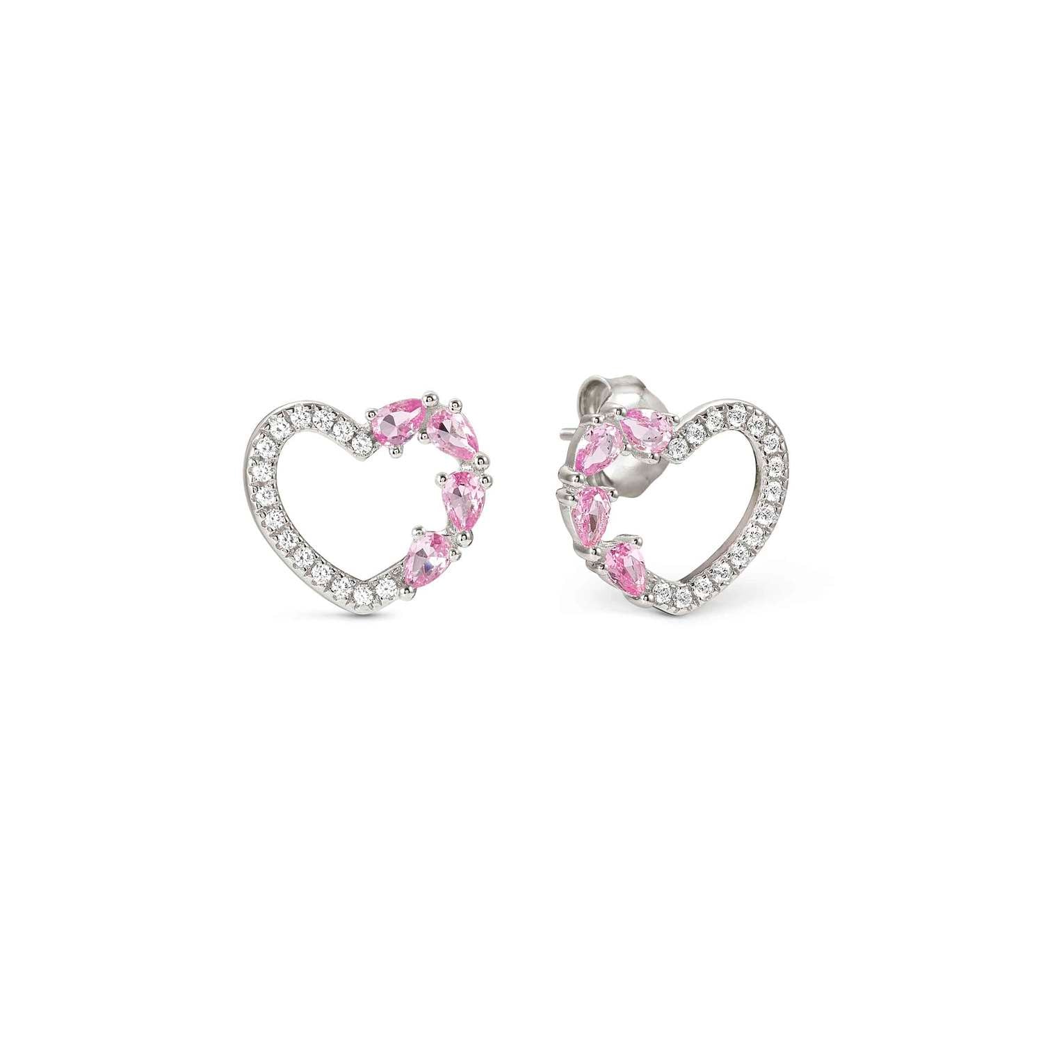 Nomination Shine Me Up Heart Earrings with CZ