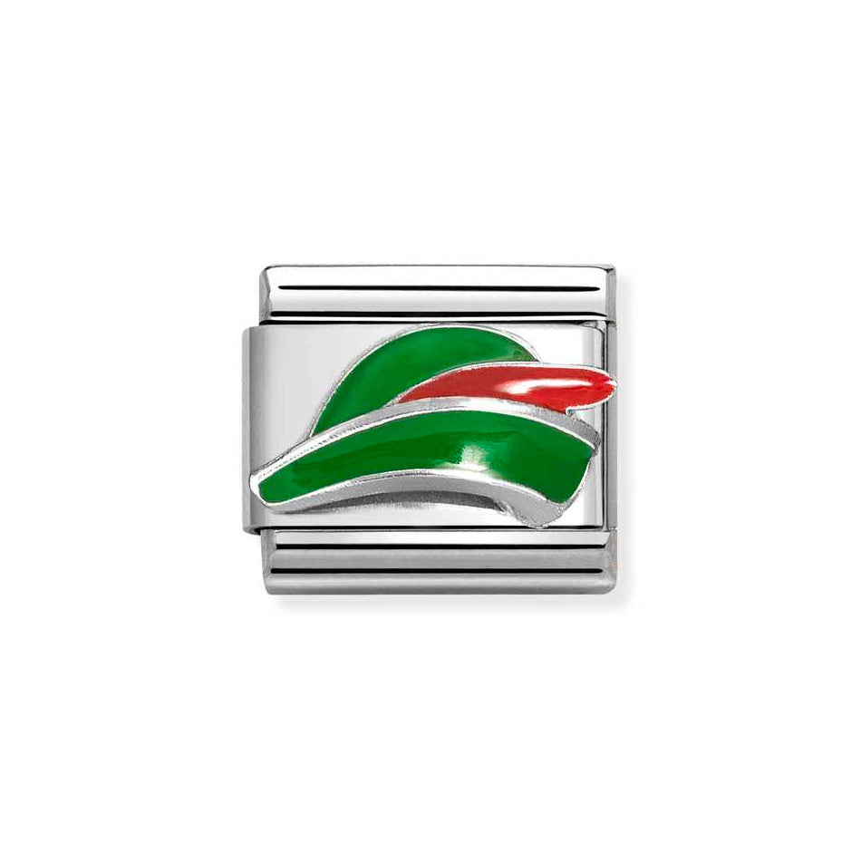 Nomination Classic Link Archer's Hat Charm in Silver