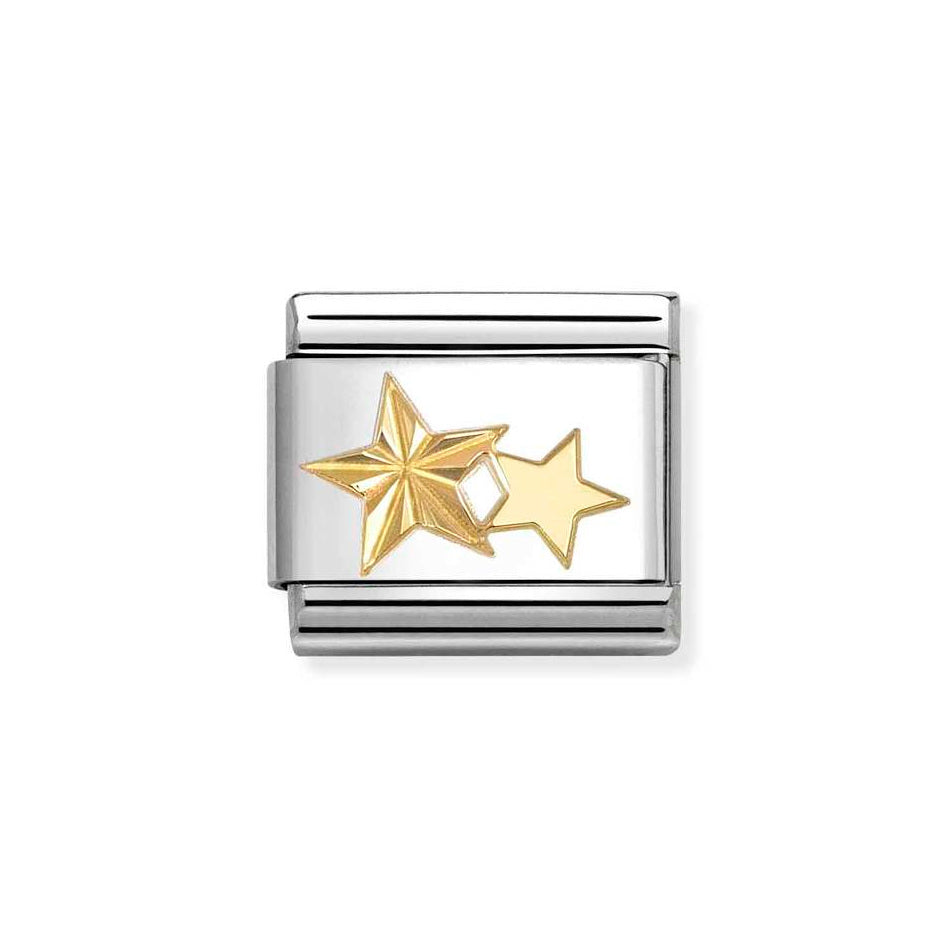 Nomination Classic Link Etched Star Charm in Gold