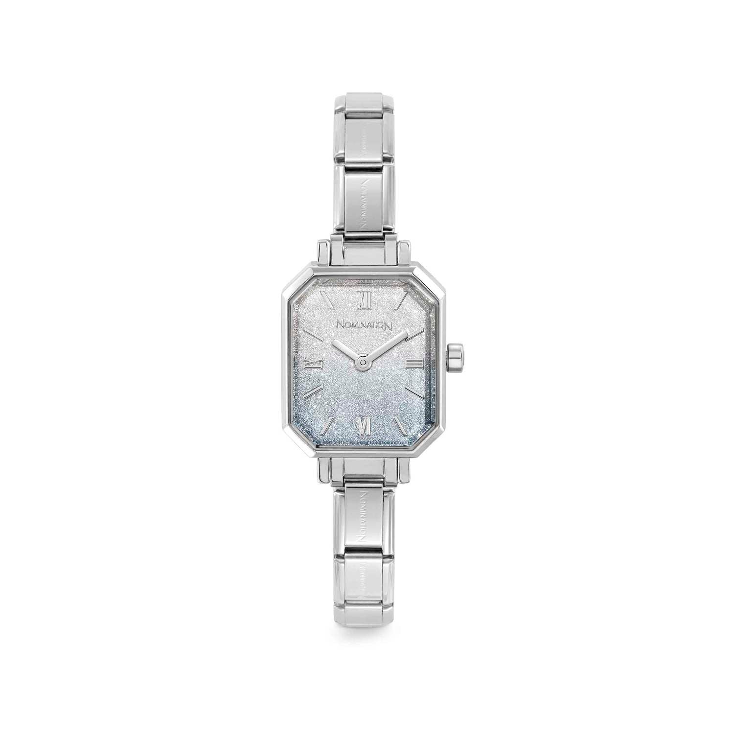 Nomination Paris Watch Fade Glitter Blue and Silver in Steel