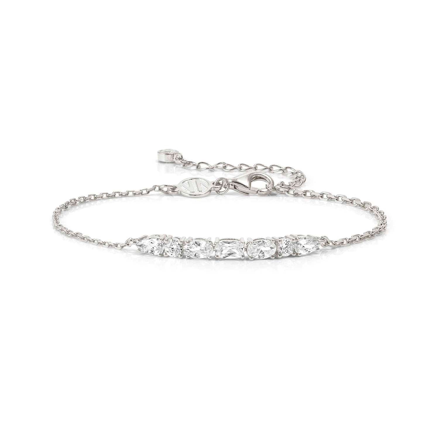 Nomination Colour Wave Aurora Edition White CZ Bracelet silver