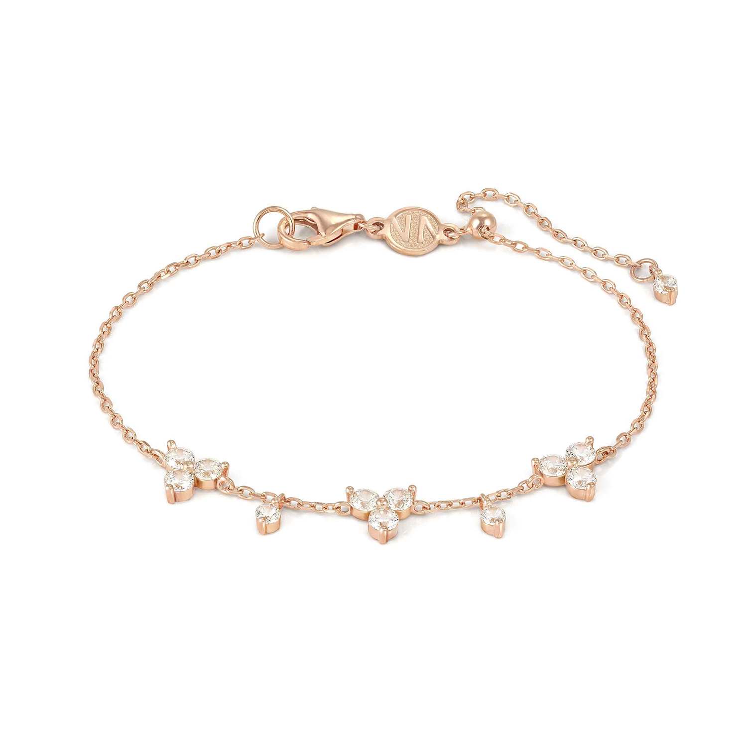 Nomination Life Bouquet White CZ Bracelet rose finish