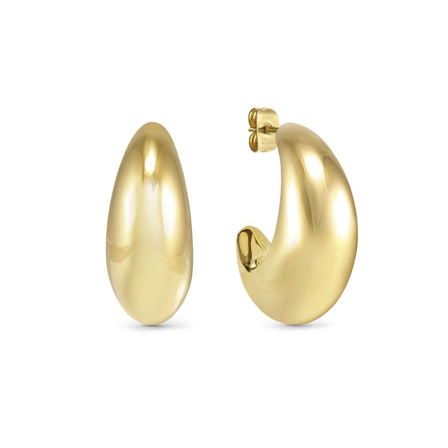 Nomination Ecclettica Large Moon Hoop Earrings gold finish