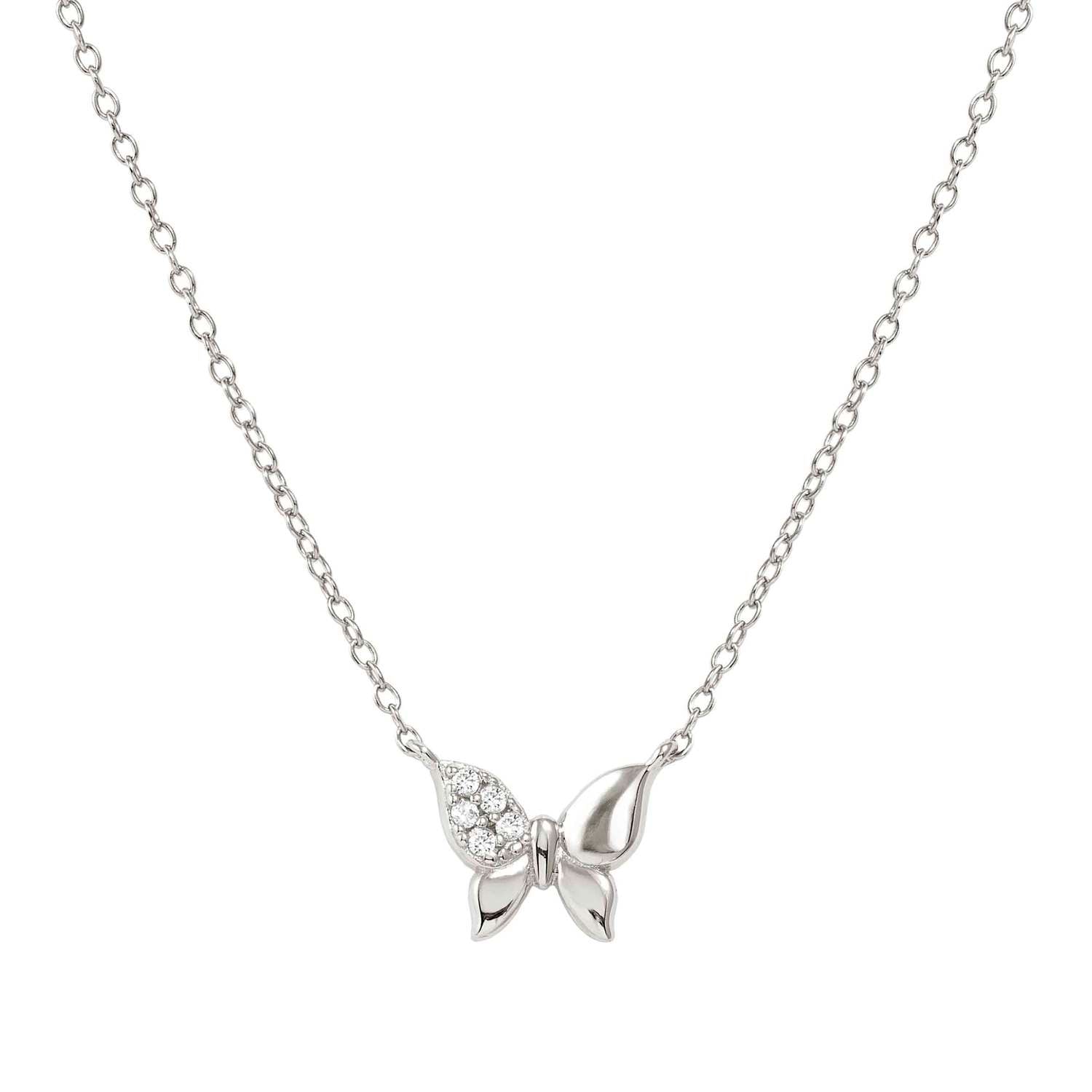 Nomination Petite Sparkle Butterfly Necklace silver