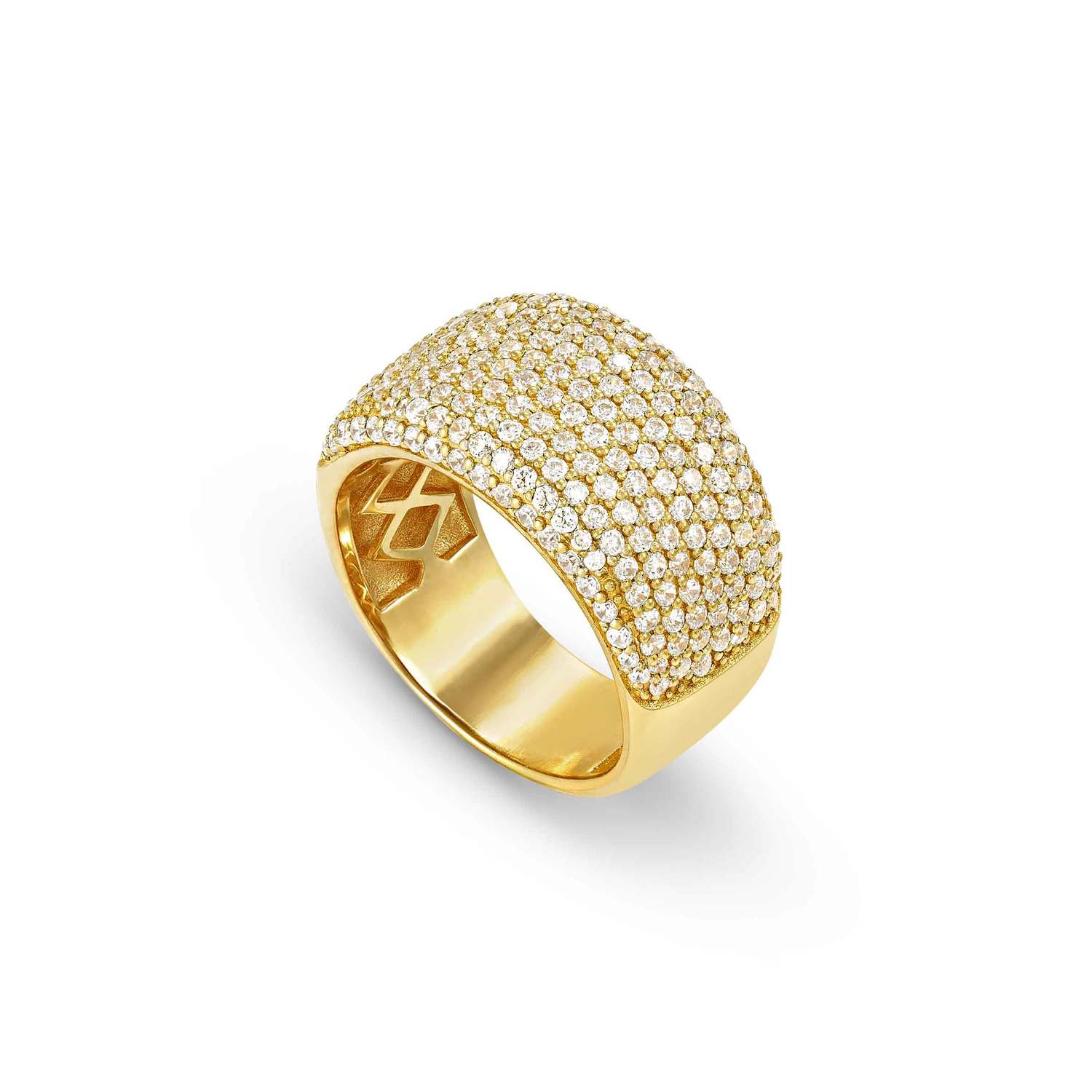 Nomination Enigmatic Shine Wide Ring gold finish