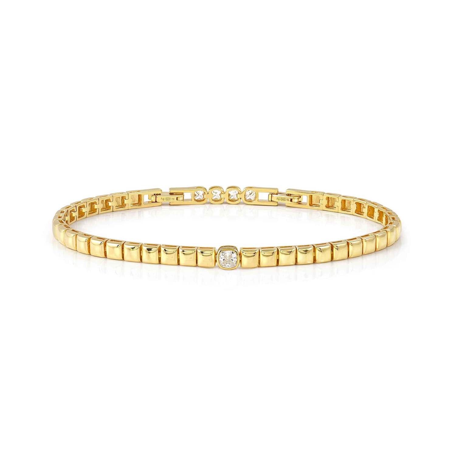 Nomination Enigmatic Shine Square Bracelet gold finish