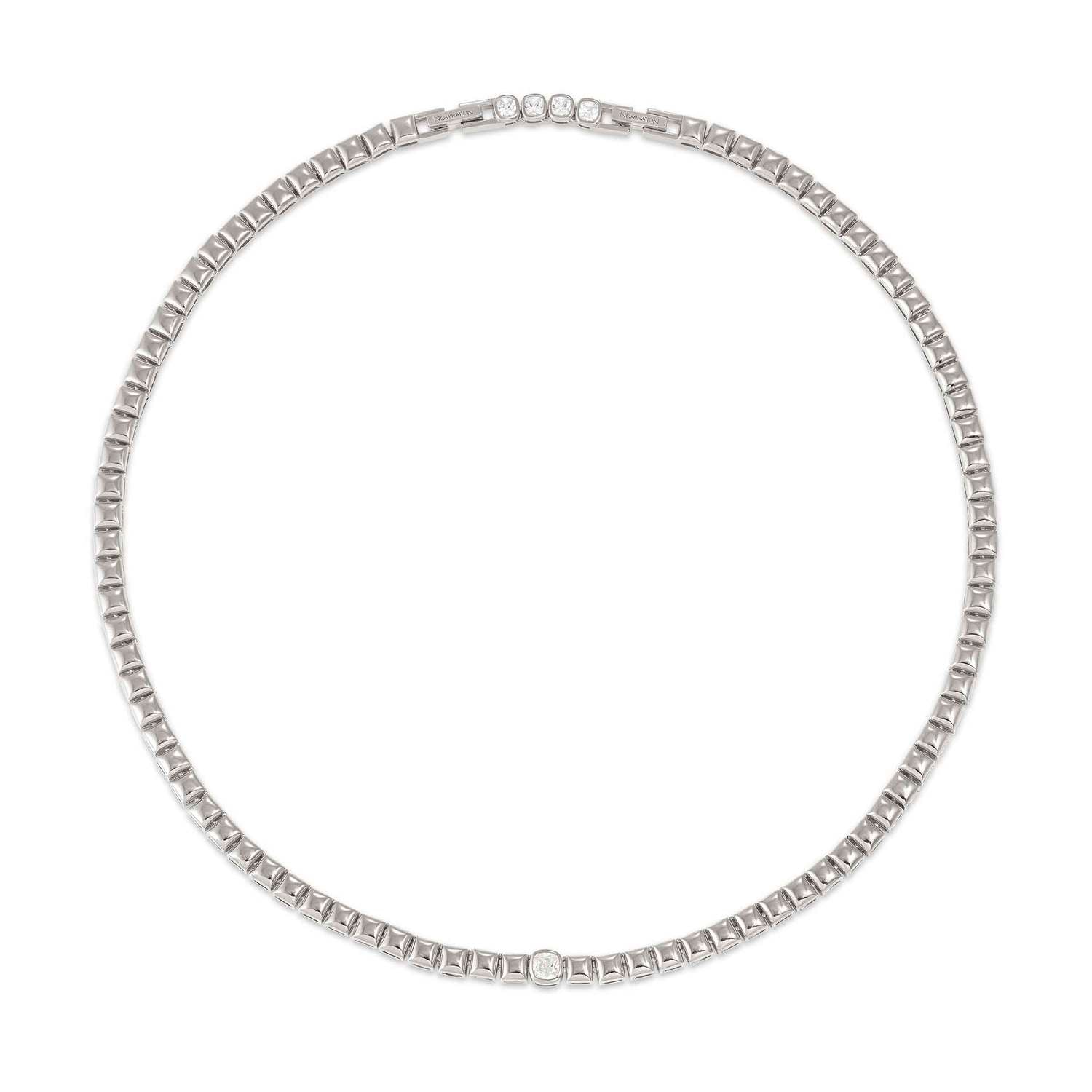 Nomination Enigmatic Shine Square Necklace silver
