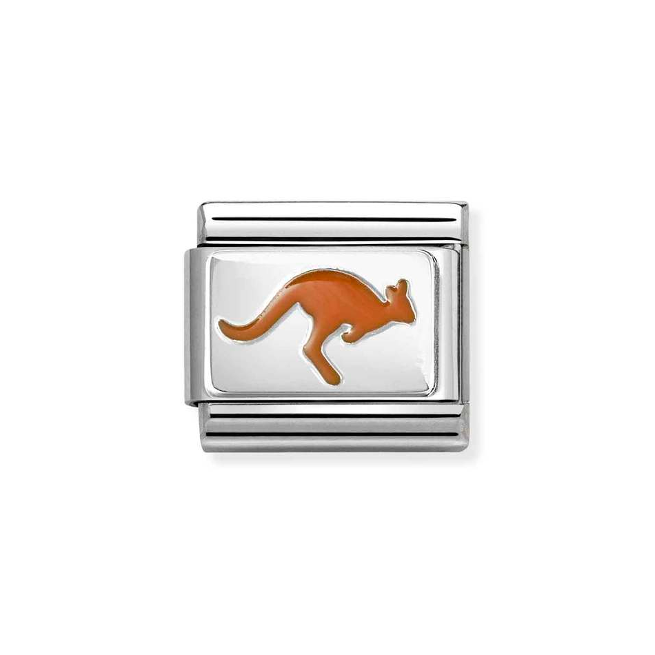 Nomination Classic Link Kangaroo Charm in Silver