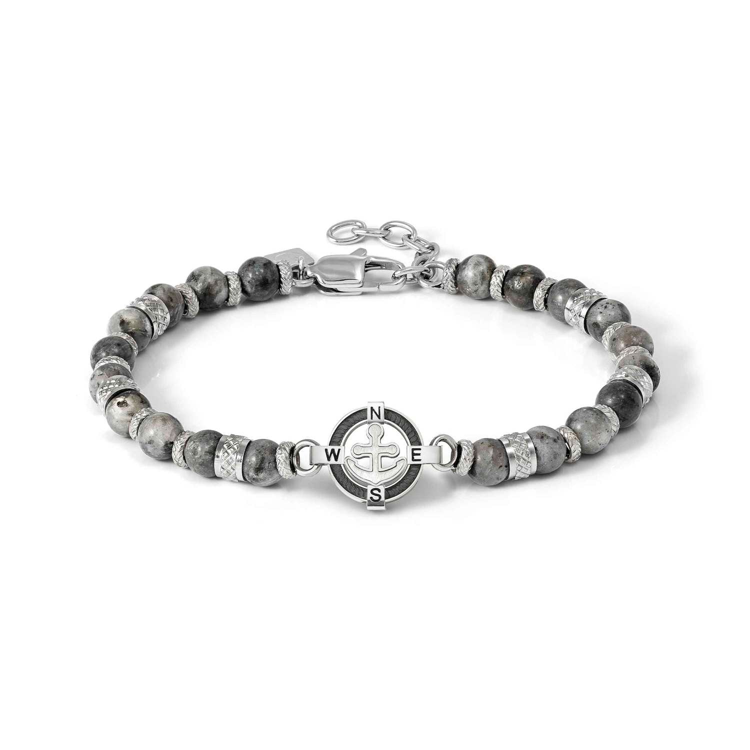 Nomination ManVision Bracelet Anchor and Grey Jasper