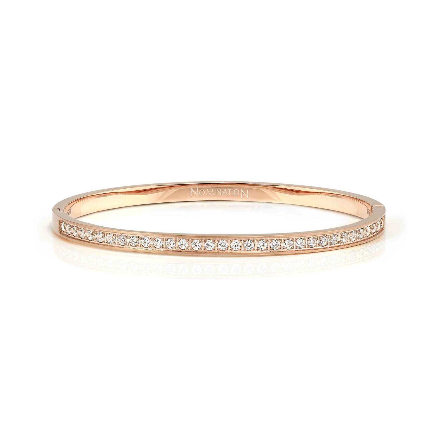 Nomination Pretty Bangles Satin Shine with White Stones