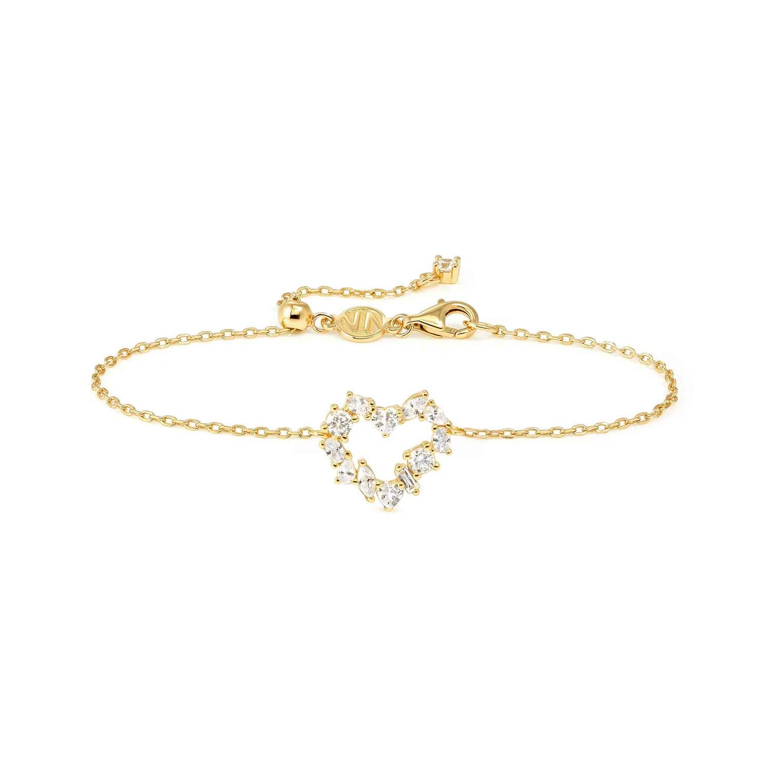 Nomination Colour Wave Mini Edition CZ Heart Bracelet