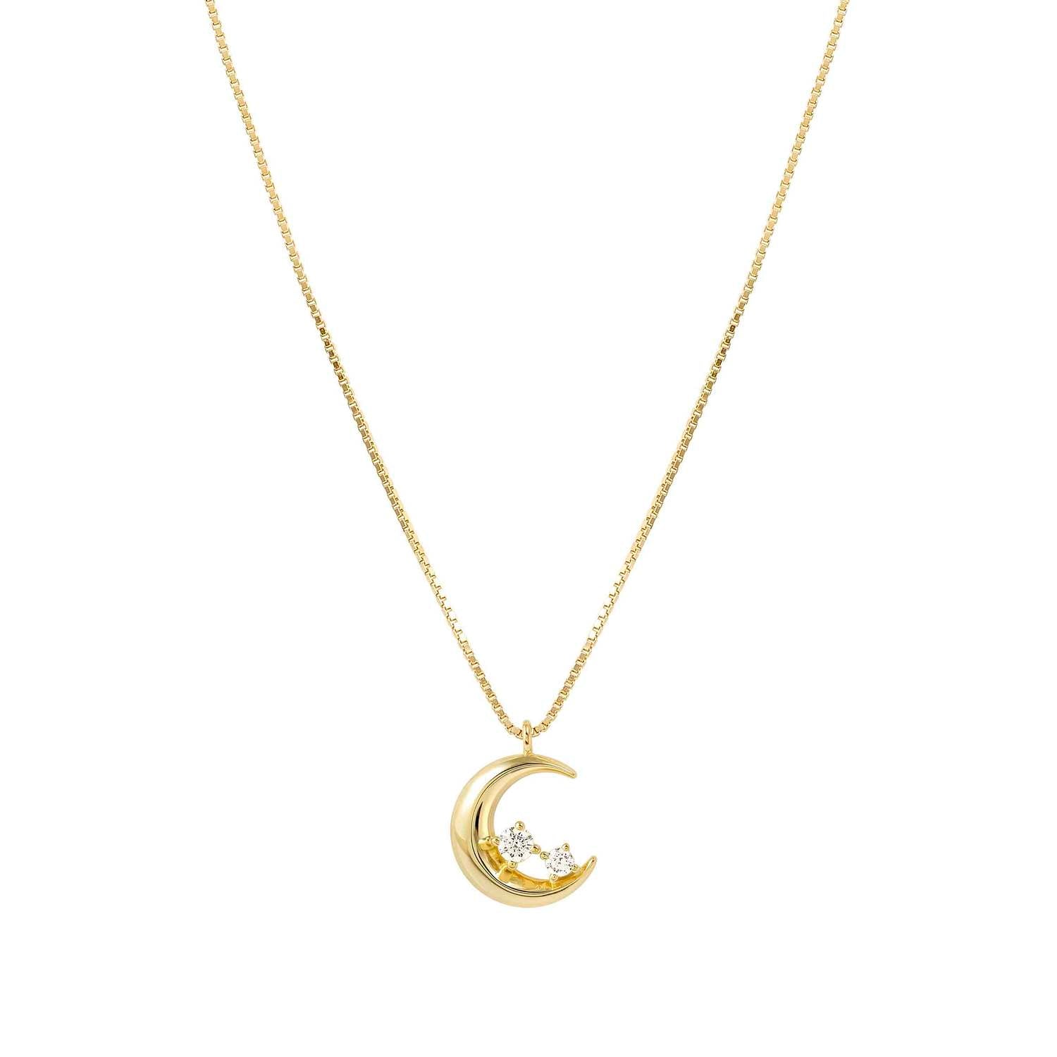 Nomination Dream Beats Moon Necklace gold