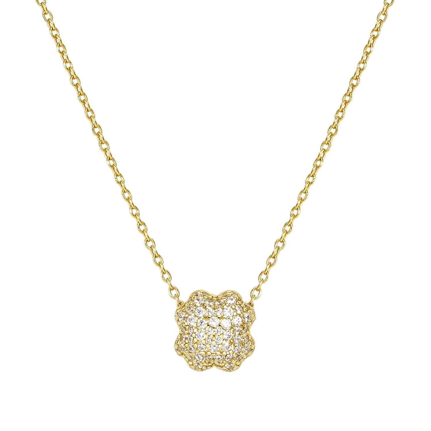 Nomination Life Poetry Four Leaf Clover Necklace gold