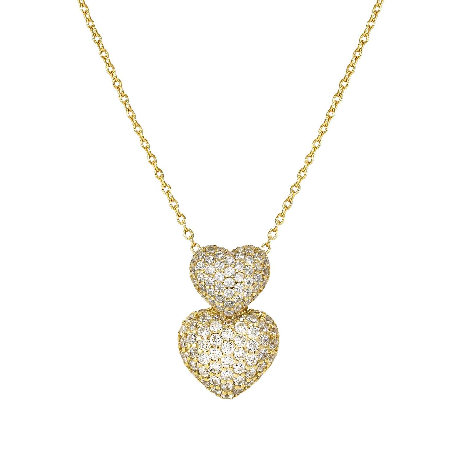 Nomination Life Poetry Double Heart Necklace gold