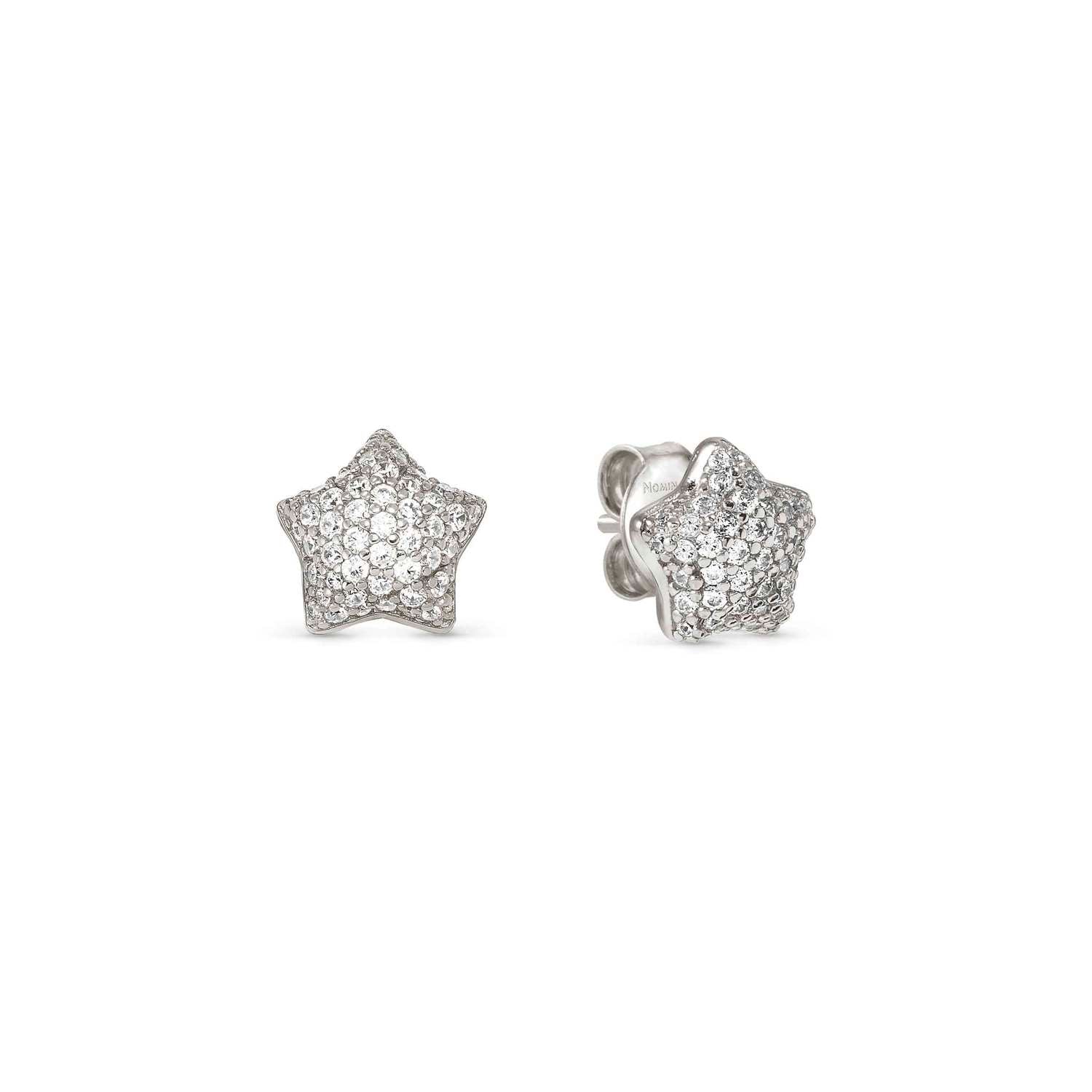Nomination Life Poetry Star Stud Earrings silver