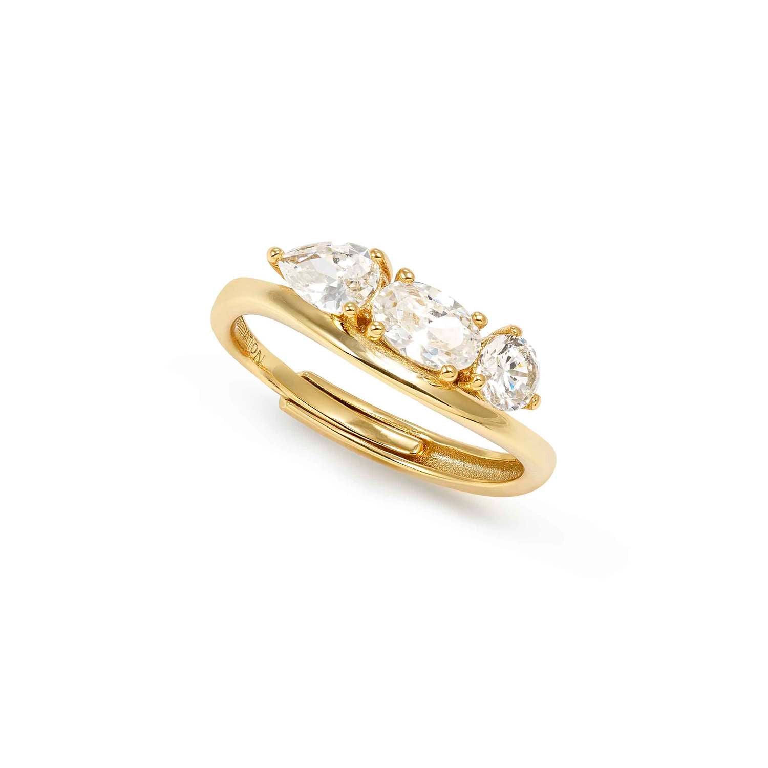 Nomination My Rebel Art CZ Trilogy Ring gold