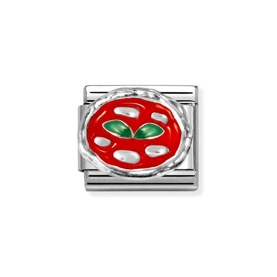 Nomination Classic Link Pizza Charm in Silver