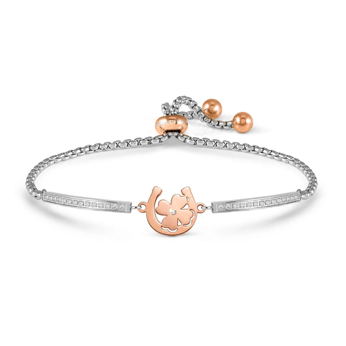 Nomination Milleluci Beloved Edition Horseshoe & Clover Bracelet rose