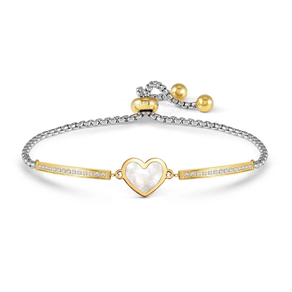 Nomination Milleluci Beloved Edition Mother of Pearl Heart Bracelet gold