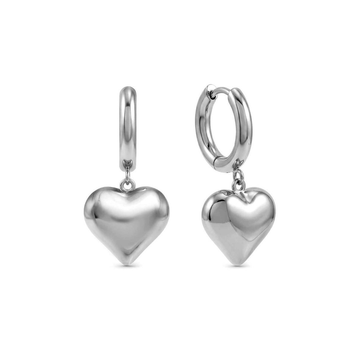 Nomination Wear & Style Heart Hoop Earrings silver