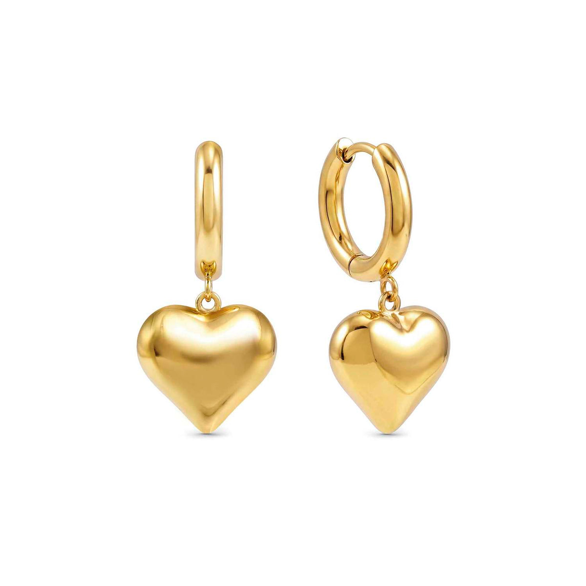 Nomination Wear & Style Heart Hoop Earrings gold