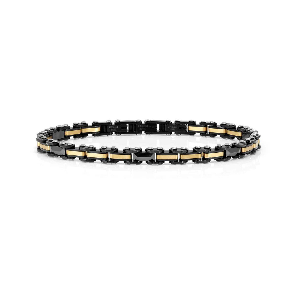 Nomination Virtus Code Steel Bracelet Black & Gold