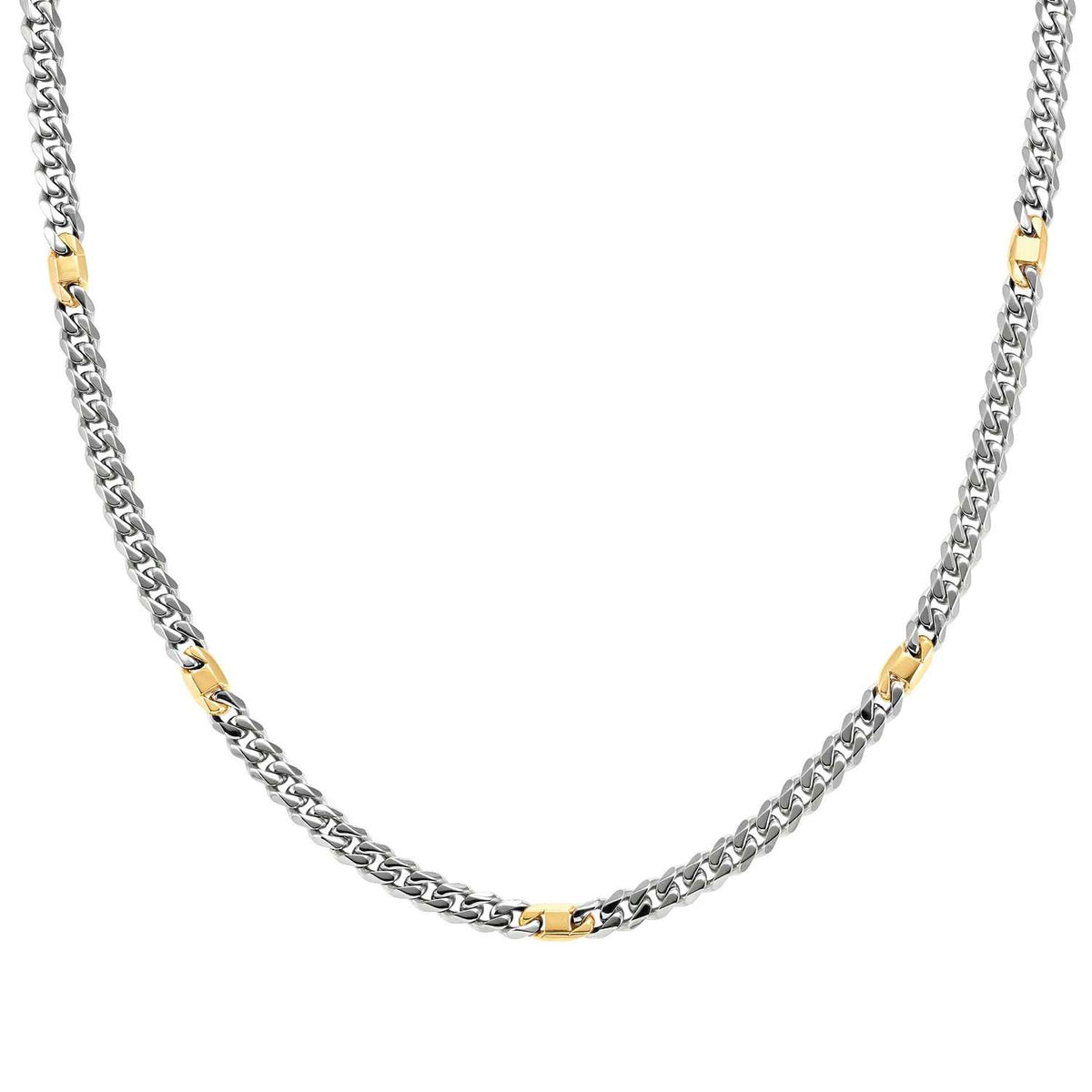 Nomination Bold Steel Gold PVD Steel Curb Necklace