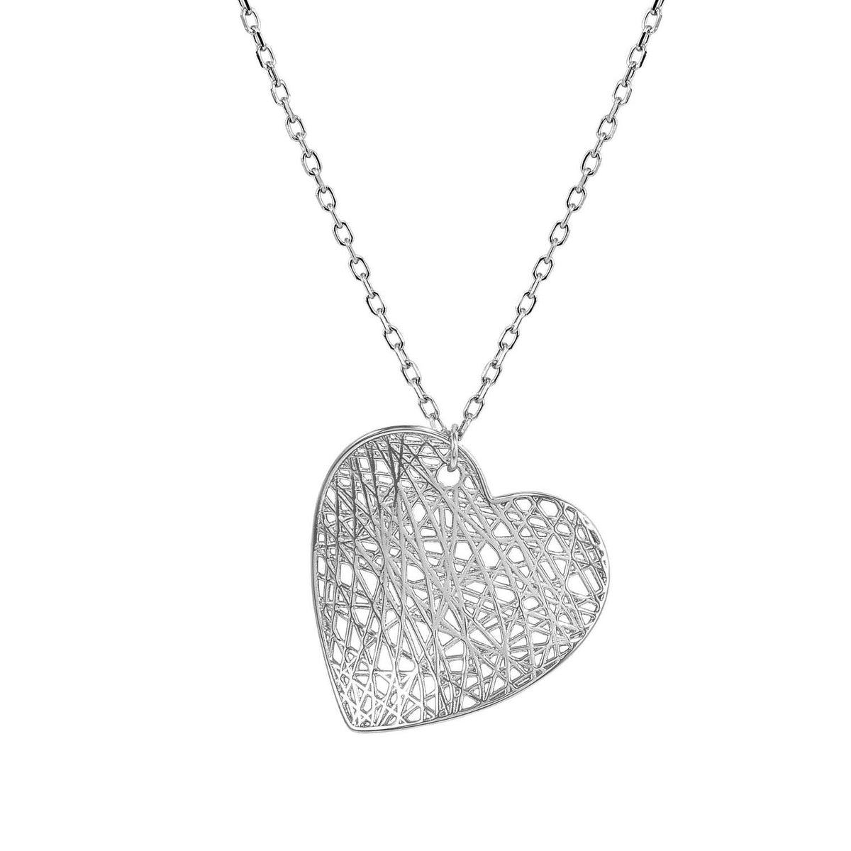 Nomination Leaf of Light Medium Heart Necklace