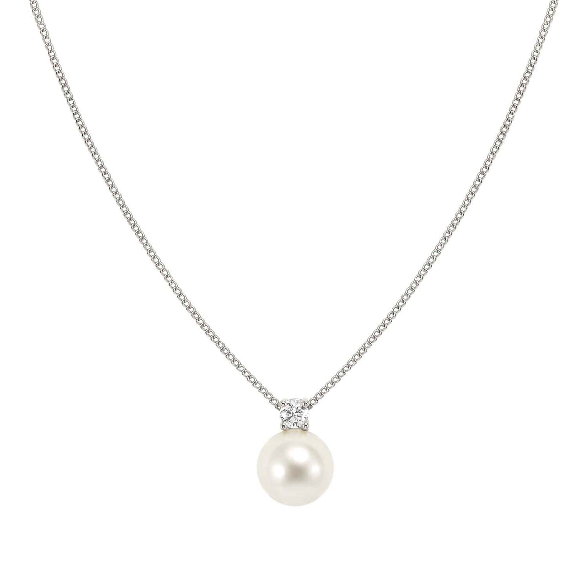 Nomination Siren Dream CZ Pearl Necklace silver