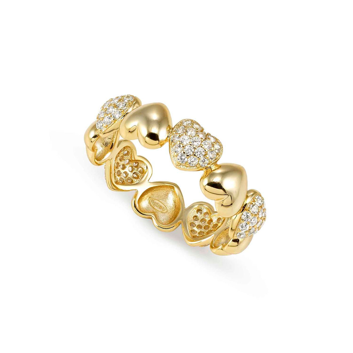 Nomination Precious Moves Heart CZ Ring gold
