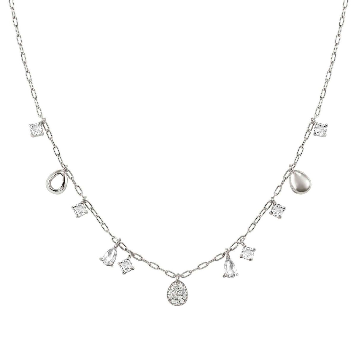 Nomination Precious Moves Oval & Multi CZ Necklace