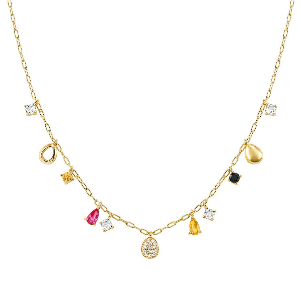 Nomination Precious Moves Oval & Multi CZ Necklace
