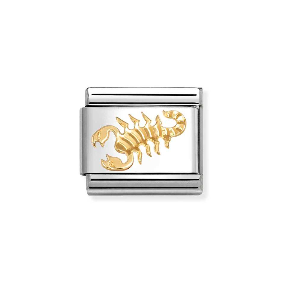 Nomination Classic Link Etched Scorpio Charm in Gold