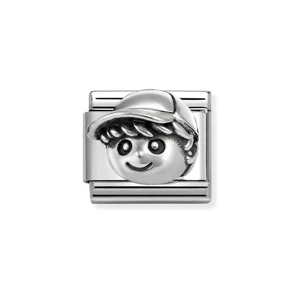 Nomination Classic Link Boy Charm in Silver