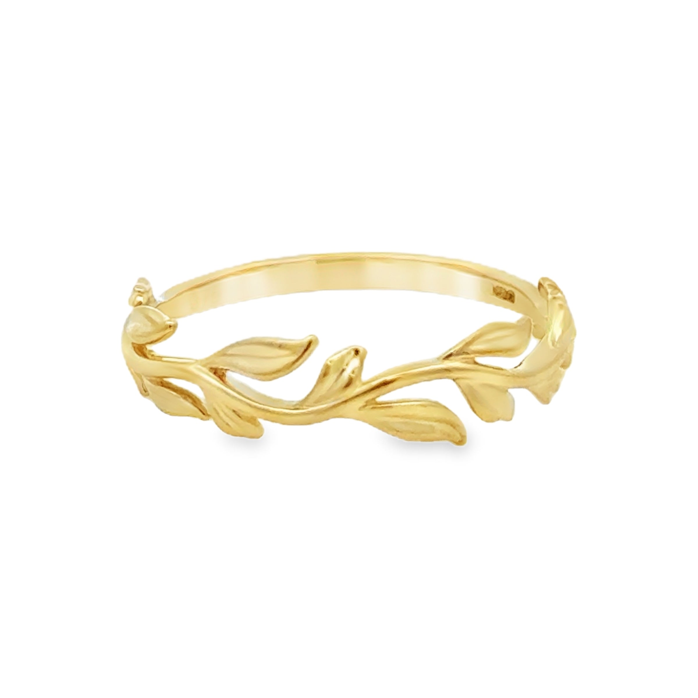 9ct Gold Wave Branch Ring