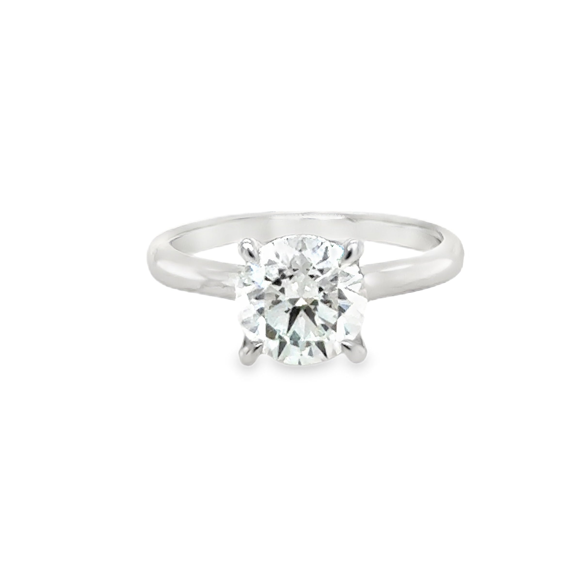 Platinum Solitaire Lab Grown Diamond Engagement Ring 2.00ct