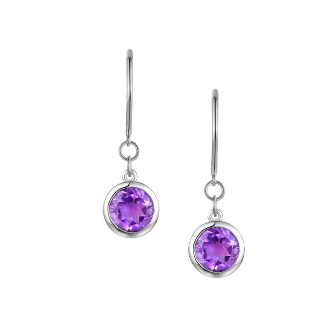 Amore Argento Lunar Amethyst Earrings 9292