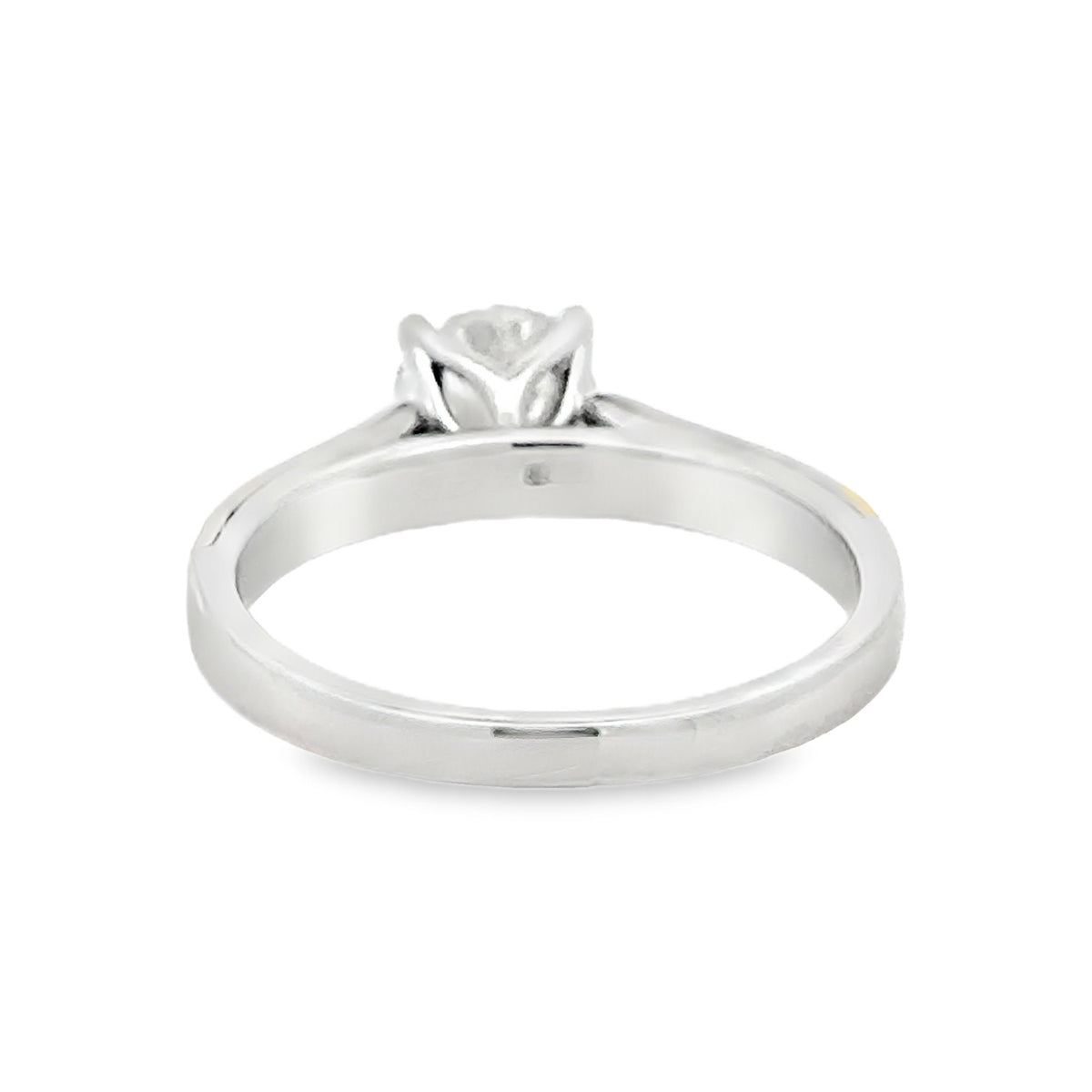 Lab Grown Diamond Brilliant Cut 1.00ct Solitaire Ring Sterling Silver & 9ct Gold rear