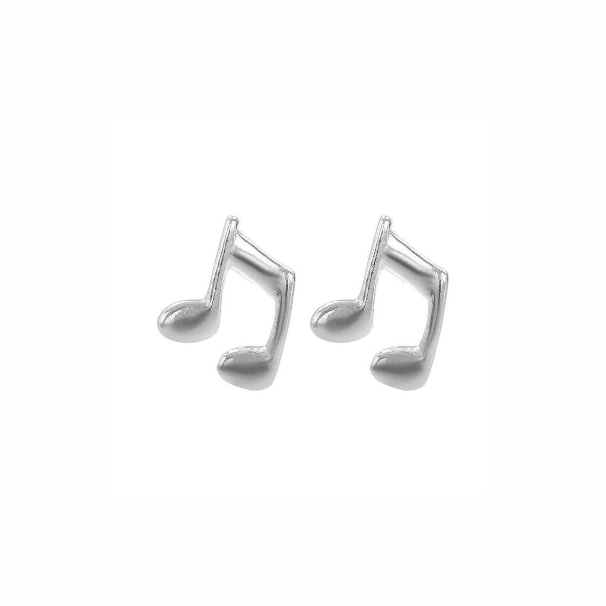 Sterling Silver Musical Note Stud Children's Earrings