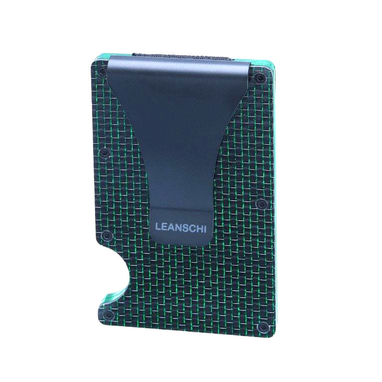 Leanschi Tech Wallet Green Carbon