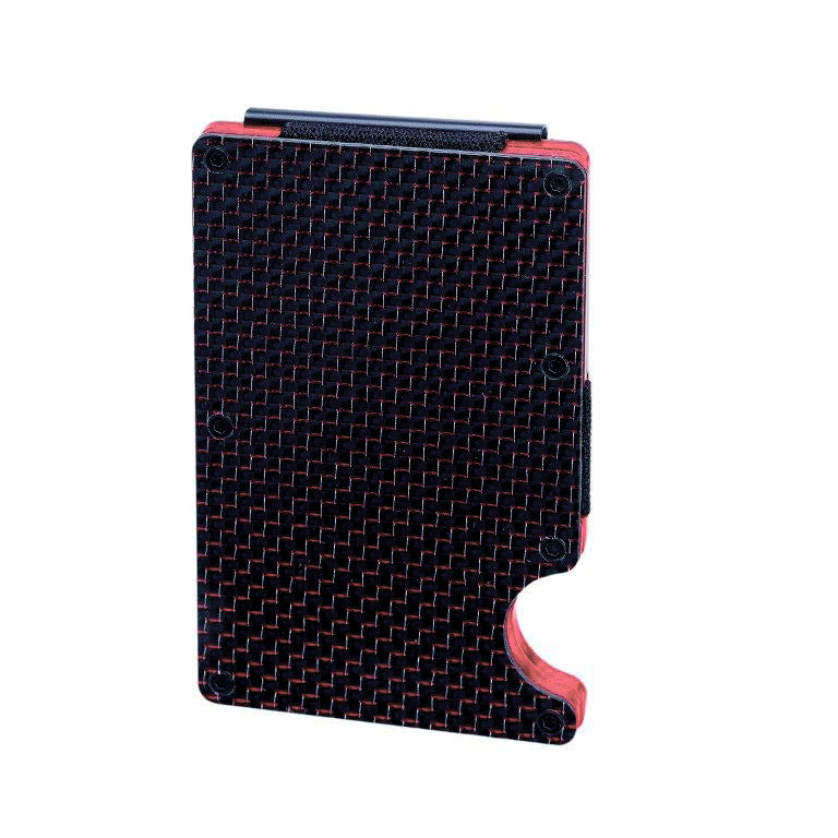 Leanschi Tech Wallet Red Carbon