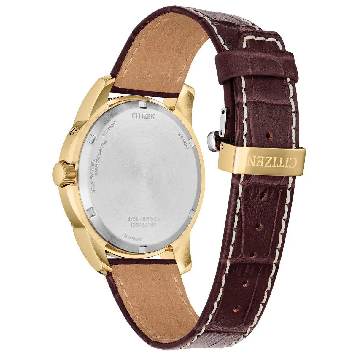 Citizen Eco Drive Men's Calendrier Moonphase Watch BU0082-06P rear view