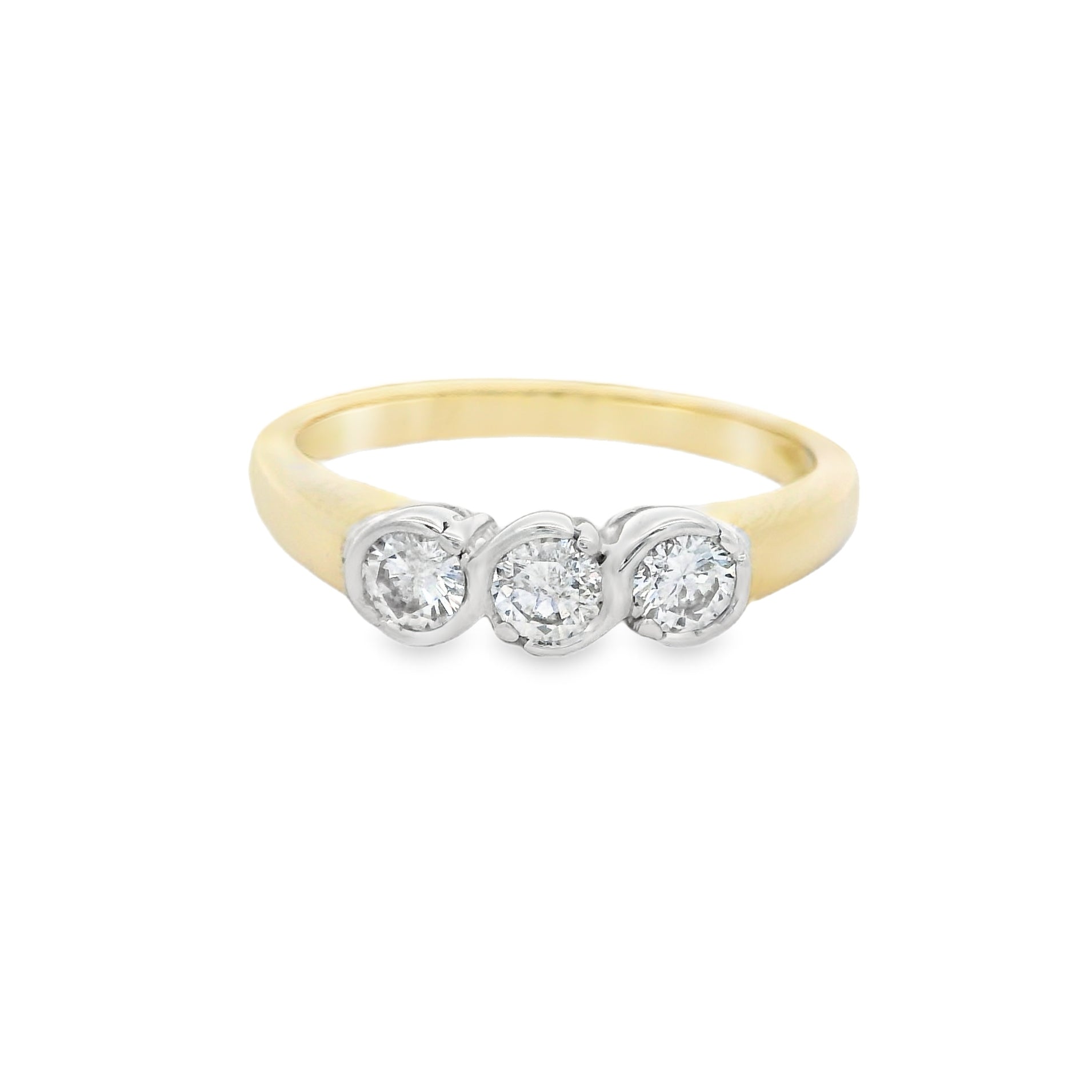 3 Stone Diamond Ring 0.45ct 18ct Gold