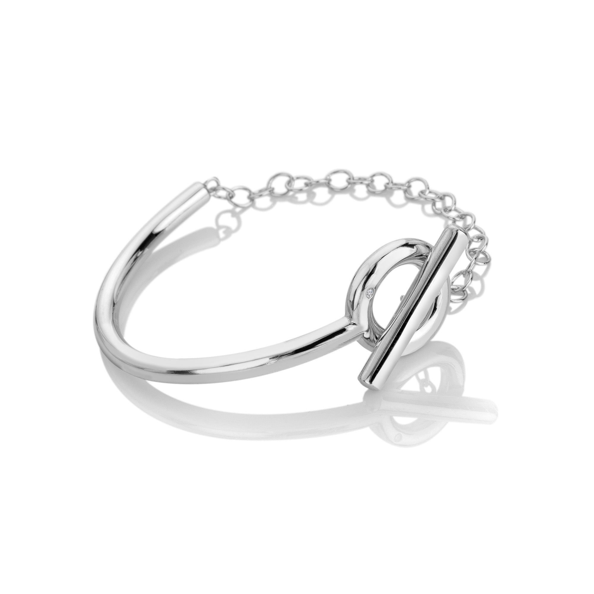 Hot Diamonds Linked Half Bangle DC221