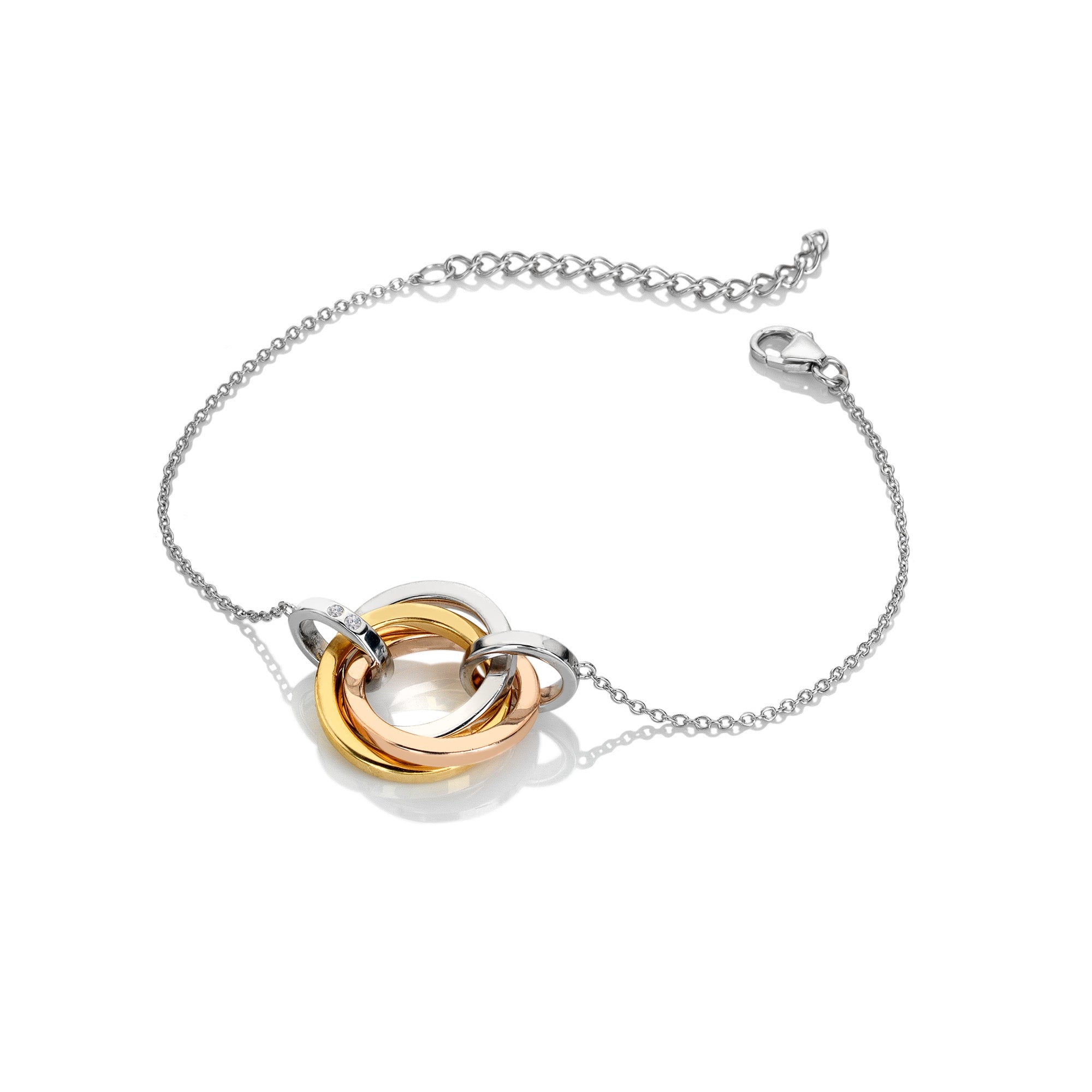 Hot Diamonds Trio Tri Colour Bracelet DL707