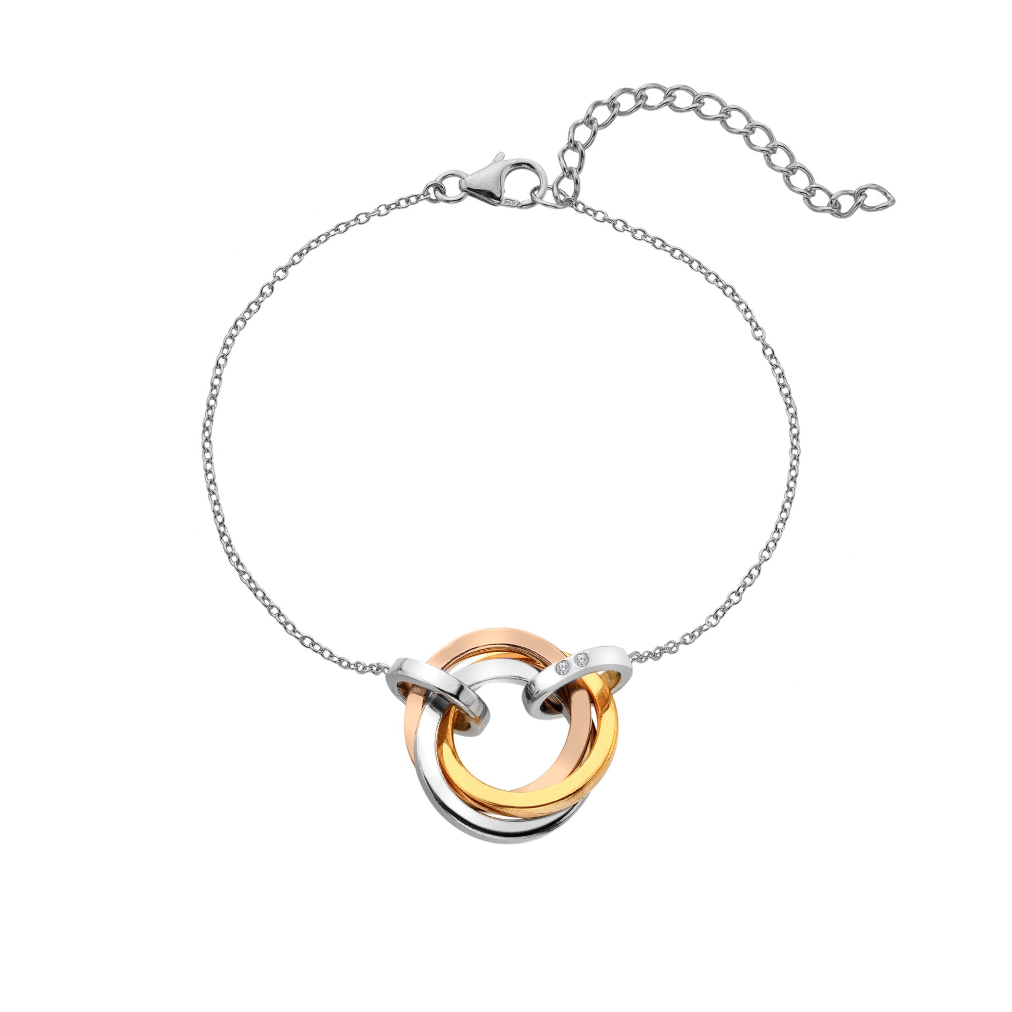 Hot Diamonds Trio Tri Colour Bracelet DL707